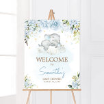 Blue Floral Elephant Baby Shower Welcome Poster<br><div class="desc">Make your event special with this Boy Elephant Baby Shower with our cute and lovely printable Welcome Sign featuring adorable Blue Gold Elephant Baby Shower theme. Download,  personalise,  and create lasting memories with this perfect touch for your joyous celebration!

BS636</div>