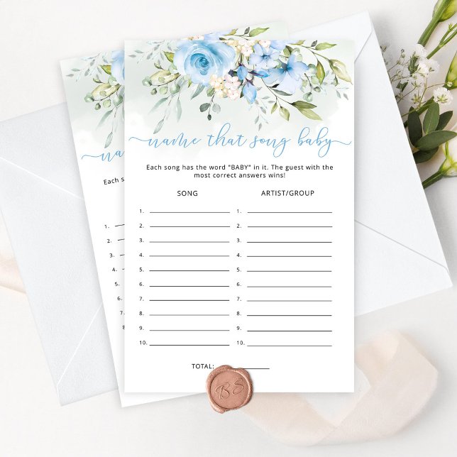 Blue floral eucalyptus name that song baby game (Creator Uploaded)