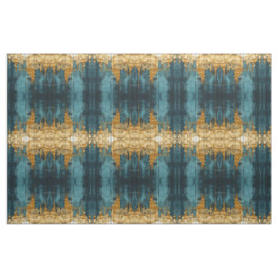 Blue Floral Fabric Seamless Pattern Boho Modern