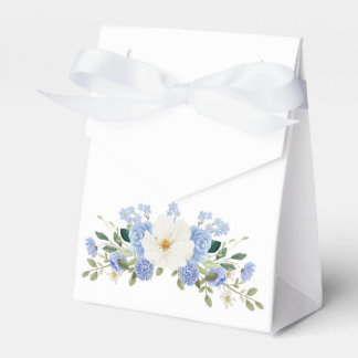 Blue Floral Forget Me Not Favour Box