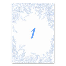 Blue Floral Framed Wedding