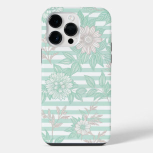 Blue Floral Minimalist iPhone 14 Pro Max Case