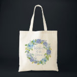 Blue Floral Mother of the Groom Tote Bag Gift<br><div class="desc">Blue Floral Mother of the Groom Tote Bag Gift | Blue Watercolor Flowers</div>