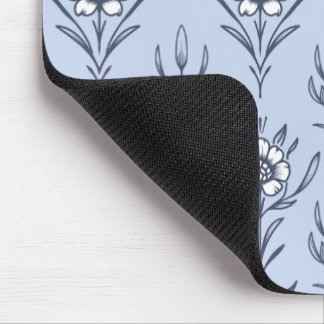 Blue floral mouse mat