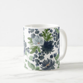 Blue Floral Mug 