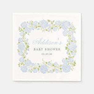 Blue Floral Napkins