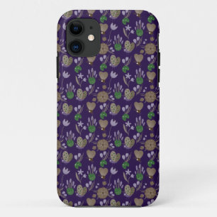 Blue Floral Pattern iPhone 11 Case