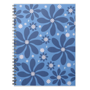 Blue Floral Pattern – Stylish Acces Notebook