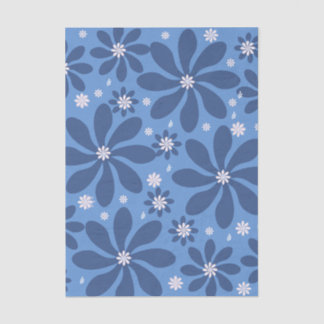 Blue Floral Pattern – Stylish Acces Wash Cloth Tissue Paper