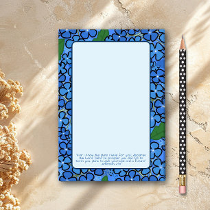 Blue Floral Plans I Have For You Scripture Post-it Notes
