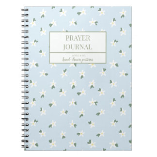 Blue floral Prayer Journal