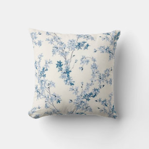 Blue Floral Spring Cushion