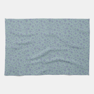 Blue Floral Tea Towel
