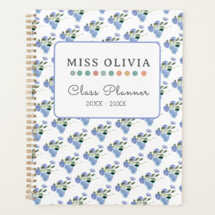 Blue Floral Teacher Planner: Personalised Gift  Planner