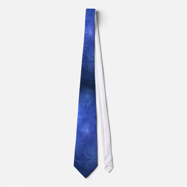 Blue Floral Tie (Front)