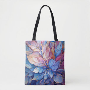Blue Floral  Tote Bag