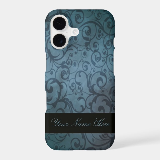 Blue Flourish Personalised (Back)