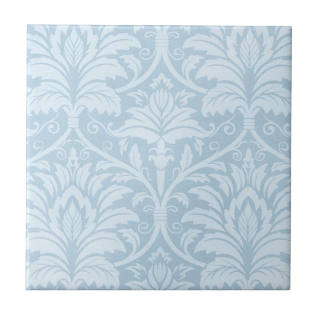Blue Flourish Tile (Front)