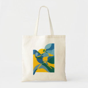 Blue Flow Abstract Tote – Minimal Artistic Bag