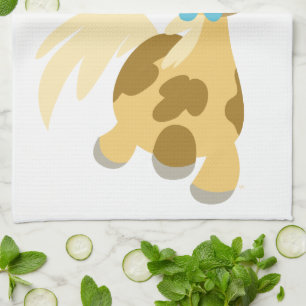 Blue Flower and Cute Cartoon Pony Kitchen Towel