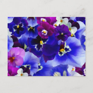 Blue Flower Arrangement Postcard