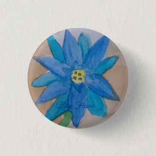 Blue Flower Badge