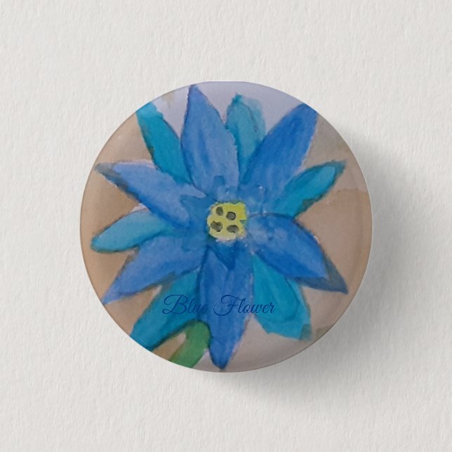 Blue Flower Badge (Front)