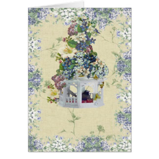 Blue Flower Birdhouse