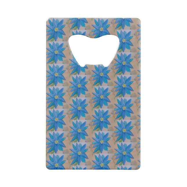 Blue Flower Bottle Opener (Front)