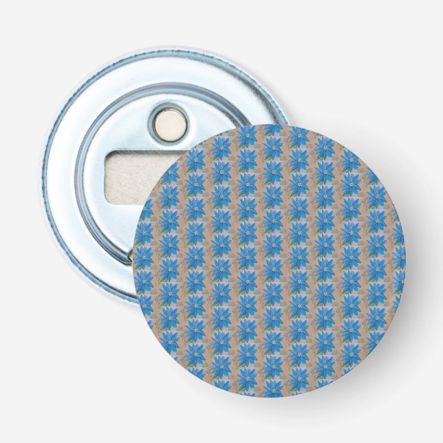 Blue Flower Bottle Opener (Front)
