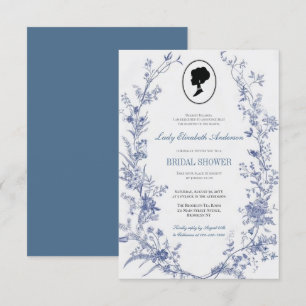 Blue Flower Bridge Theme, Nupci Tea Regency Invitation