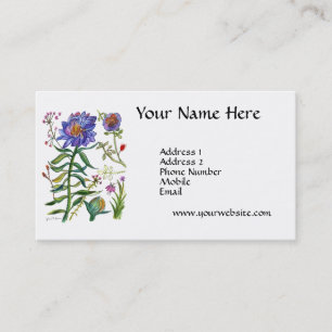 Blue Flower Business Card