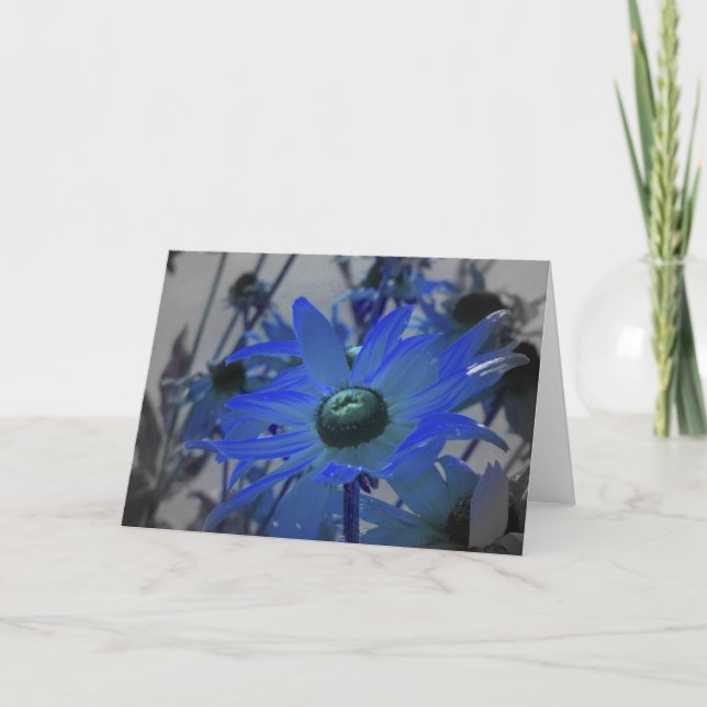 Blue Flower Card (Front)