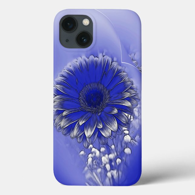 Blue flower Case-Mate iPhone case (Back)
