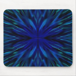 Blue Flower Centre Mouse Mat