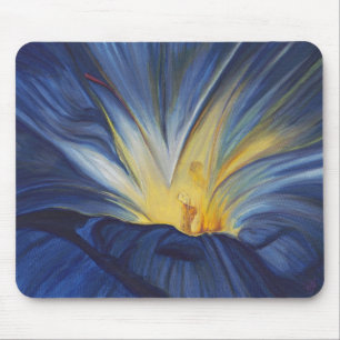 Blue Flower Centre Mousepad