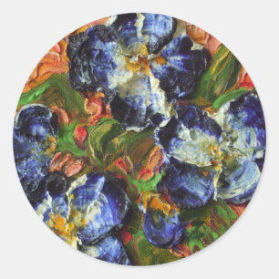 Blue Flower Cluster Sticker
