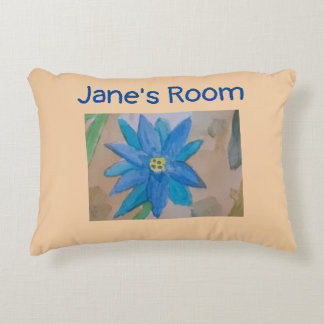 Blue Flower Decorative Cushion