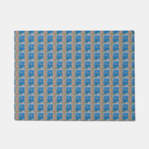 Blue Flower  Doormat