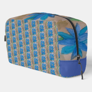 Blue Flower Dopp Kit