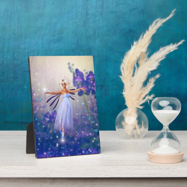 Blue Flower Fairy Plaque (Side)