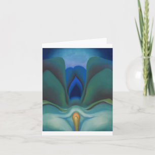 Blue Flower, Georgia O'Keeffe, Card