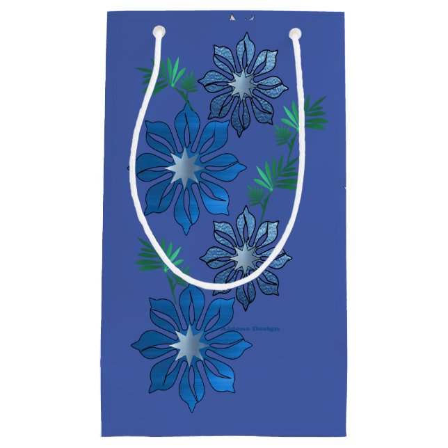 Blue Flower Gift bag (Front)