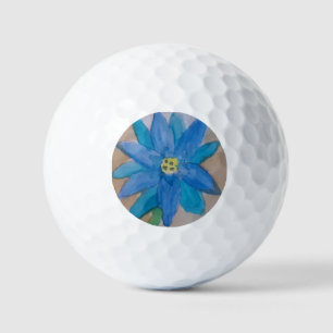 Blue Flower Golf Balls