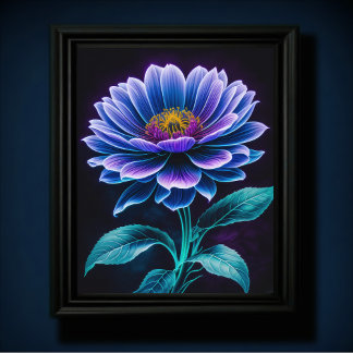 Blue Flower III Poster