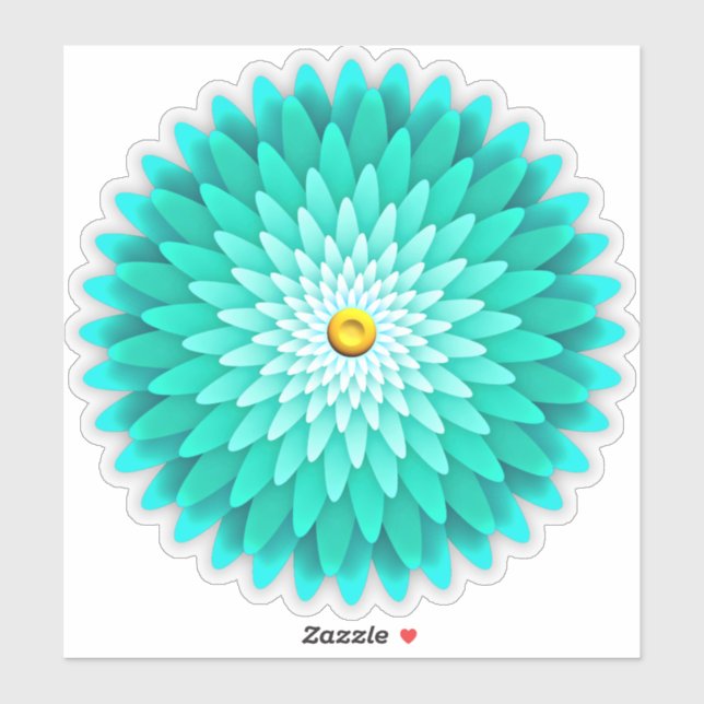 Blue Flower Mandala-68566 (Sheet)
