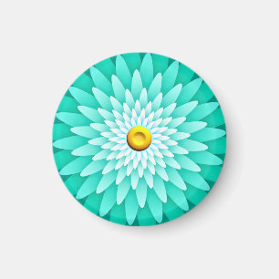 Blue Flower Mandala-68566 Magnet