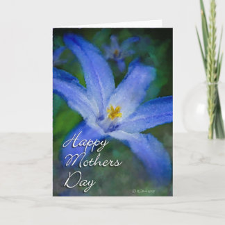 Blue Flower-Mothers Day Card