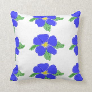 Blue Flower Pillow