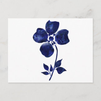 Blue Flower Postcard